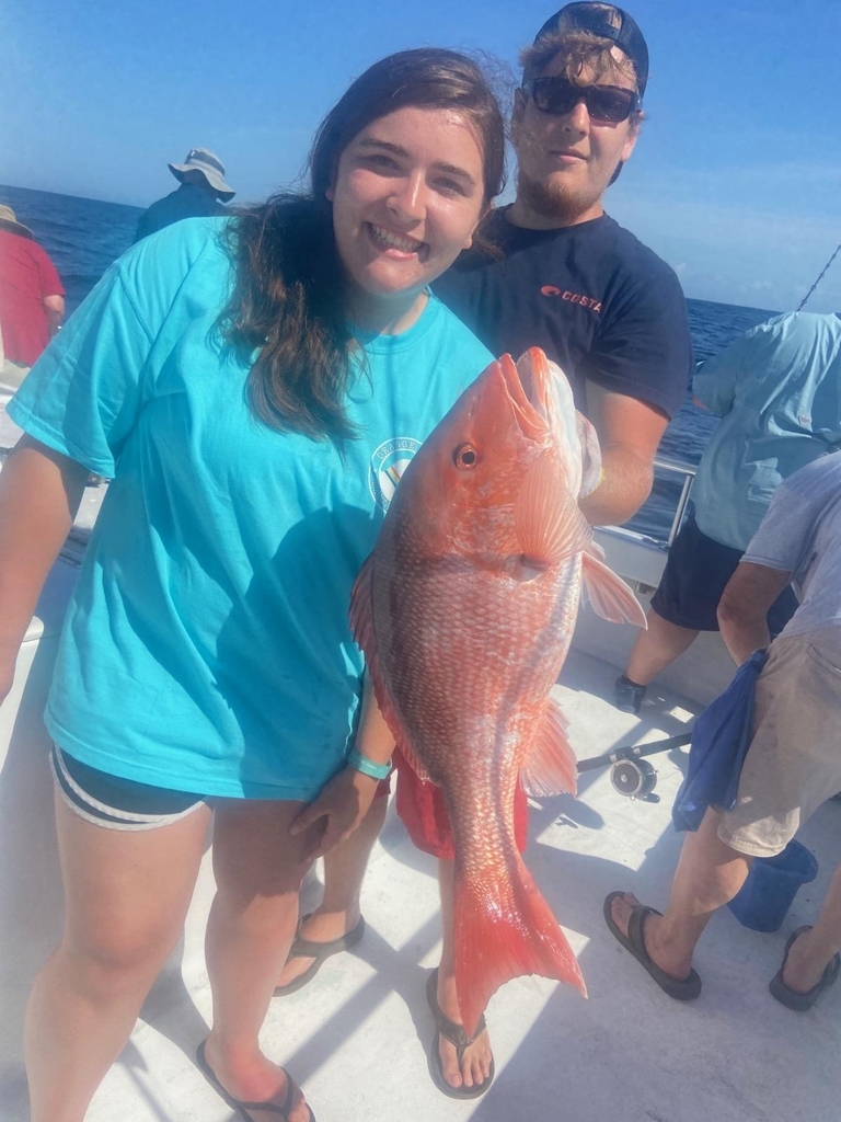 Katilyn with her Red Snapper